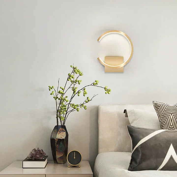 Moderne LED Wandlamp – Noorse Stijl Zwarte, Witte en Gouden Wandverlichting voor Woonkamer, Slaapkamer, Gang en Hu decoration