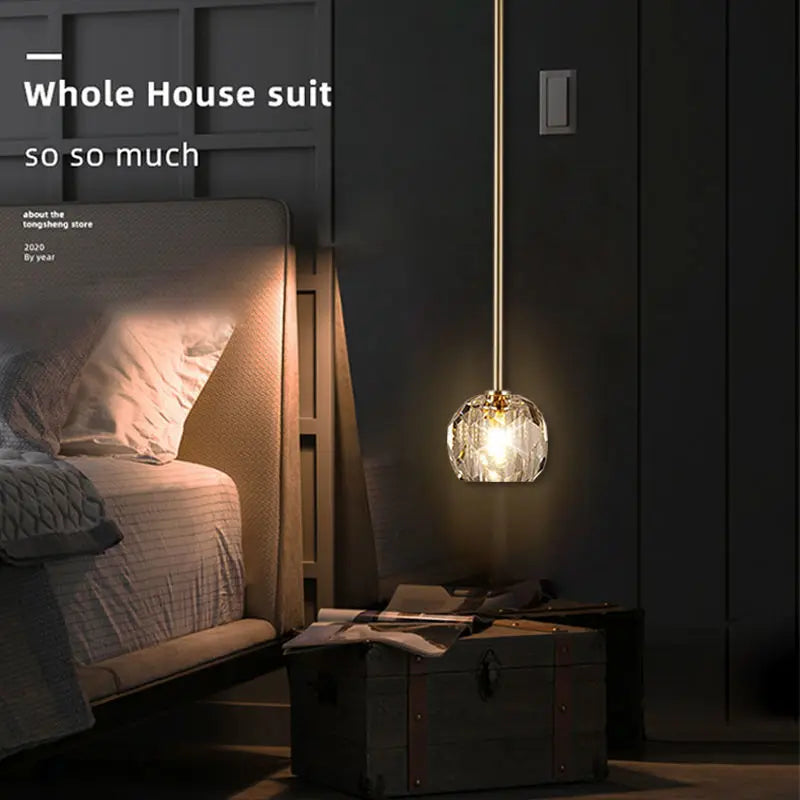 LED Nordic Moderne Kleine Kroonluchter G9 AC90-260V Slaapkamer Nachtkast Kroonluchter Eetkamer Woonkamer Bar Creatieve Kristallen Licht
