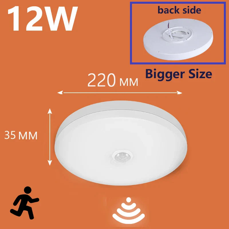 LED PIR bewegingssensor plafondlamp - moderne verlichting voor slaapkamer, woonkamer, trappenverlichting