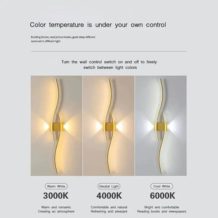 Moderne LED Wandlampen – Op- en neerwaartse wandlampen voor slaapkamers, gangen en binnenverlichting