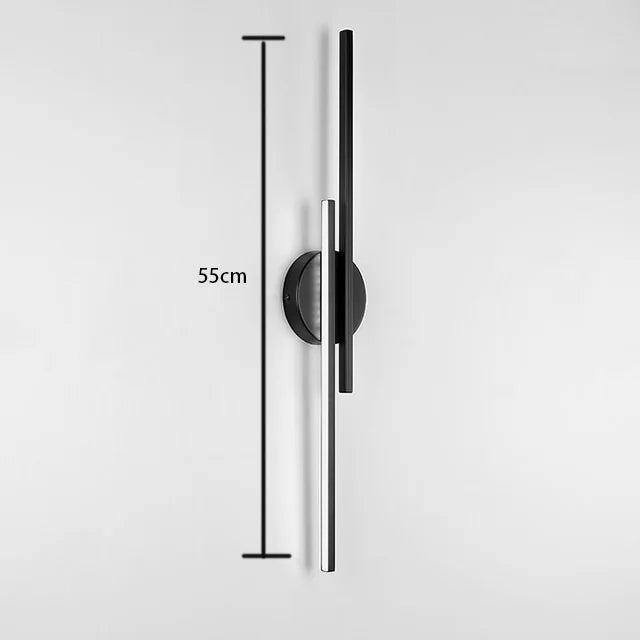 Moderne Dual-Line LED Wandlamp – Dimbare Boven & Onder Wandlicht voor Slaapkamer, Kantoor, Eetkamer en TV Achtergronddecoratie