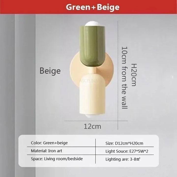 Nordic LED Wandlampen – Moderne Minimalistische Dubbele Wandlamp voor Woonkamer, Slaapkamer, Studie en Binnendecoratie