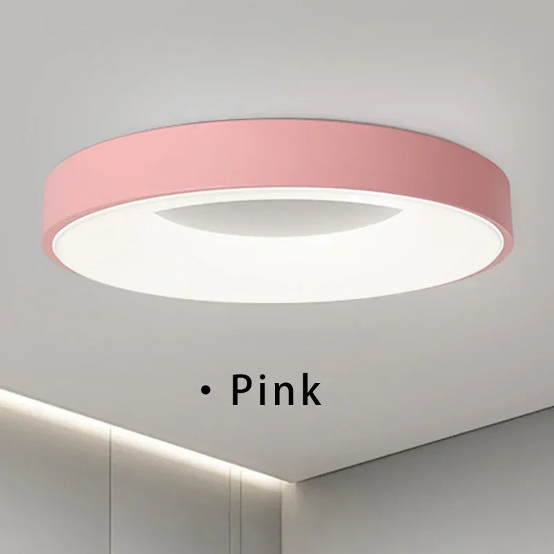 Moderne Macaron LED Plafondlamp - Verstelbaar rond ontwerp met afstandsbediening dimmen voor slaapkamer, woonkamer en gang