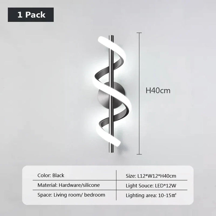 Moderne LED wandlamp - Strak Scandinavisch design voor slaapkamer, woonkamer en meer