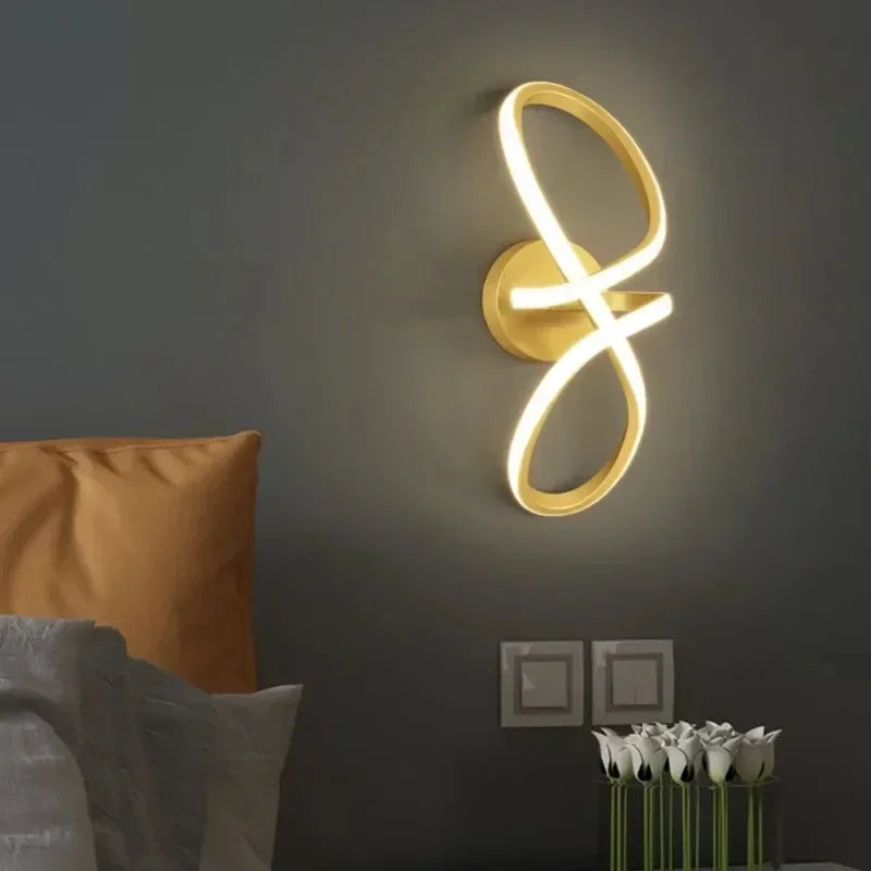 Moderne LED plafondlamp – Minimalistische lijnlamp voor hal, entree, gang, trap en binnendecoratie – AC gevoed, LED-lamp inbegrepen