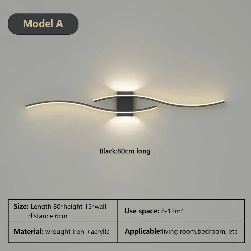 Moderne LED Wandlamp – Dimbare Op- en Neerwaartse Wandlamp voor Slaapkamer, Woonkamer en Interieurs