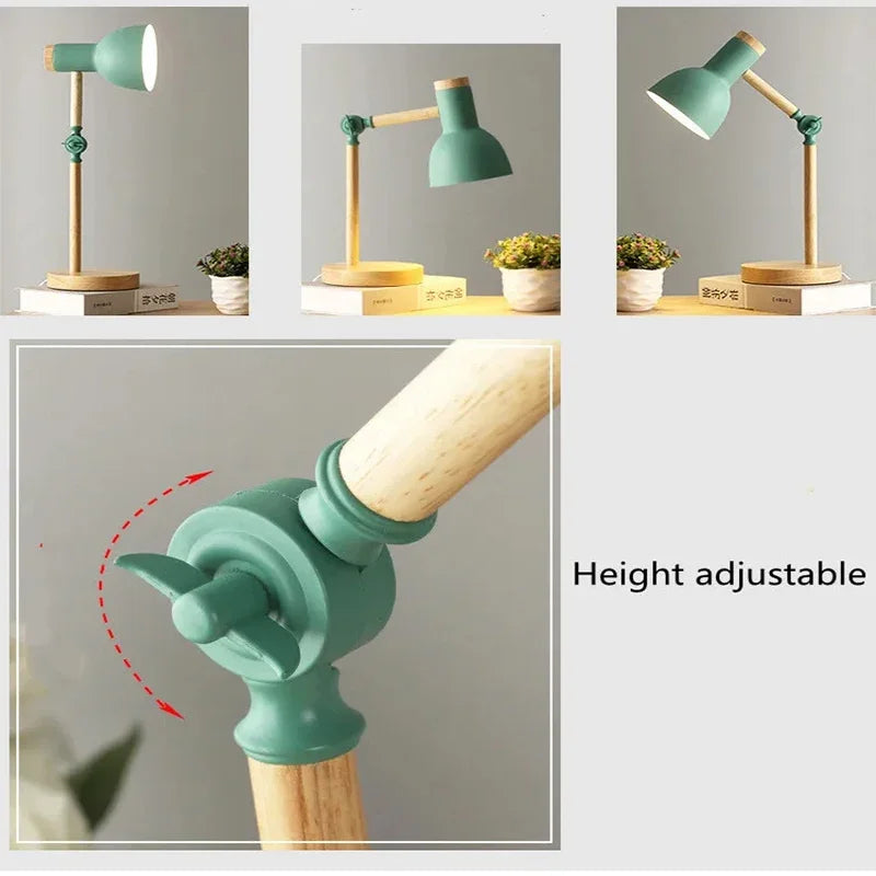 Artistieke paddenstoelvormige houten bureaulamp: Verlicht je ruimte met stijl