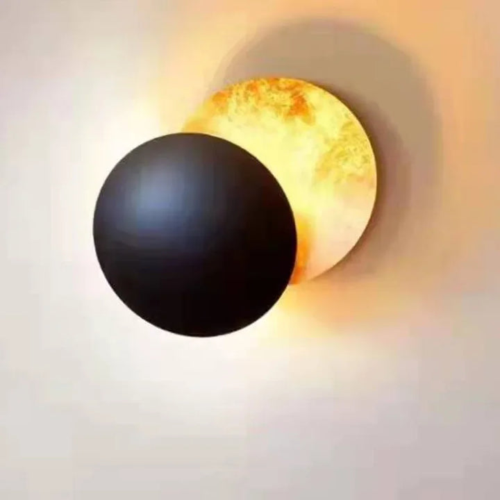 Moderne Eclipse Wandlamp – Ronde LED-wandlamp voor slaapkamer, gang, hal en woonkamer