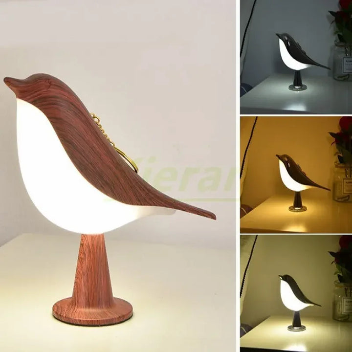 Moderne LED Vogel Bureaulamp – Touch-bediening, 6-10W LED Licht voor Slaapkamer, Studiekamer en Woonkamer – Stijlvol Magpie-Design voor Woondecoratie
