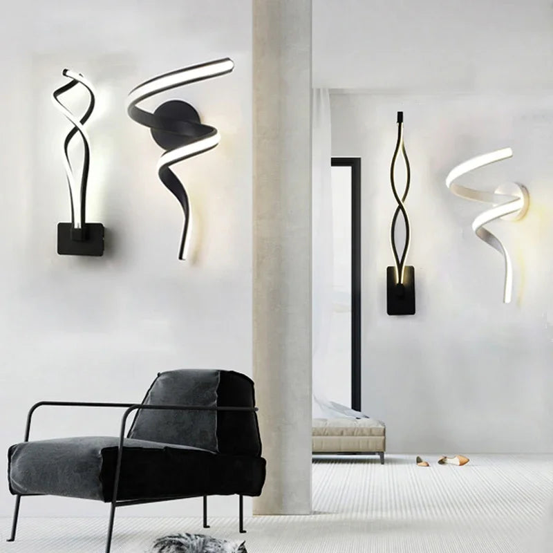 Moderne Minimalistische LED Wandlamp – Op- en Neer- Schakelaar voor Slaapkamer, Woonkamer en Badkamer