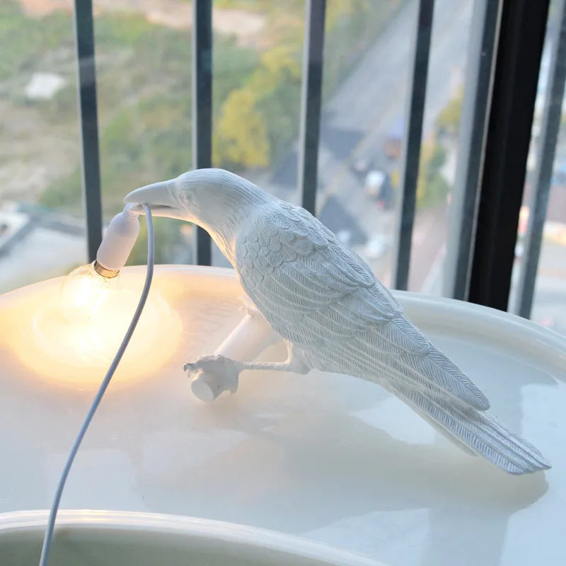 Moderne Lucky Bird Tafellamp – Creatief Hart Dier Ontwerp voor Slaapkamer en Woonkamer