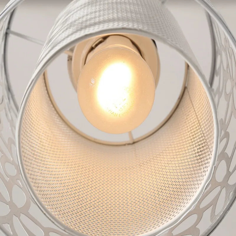 Moderner Witte Kristallen Hanglamp – Ingebouwde Plafondlamp met LED-lampen voor Slaapkamer, Woonkamer, Keuken en Trappen