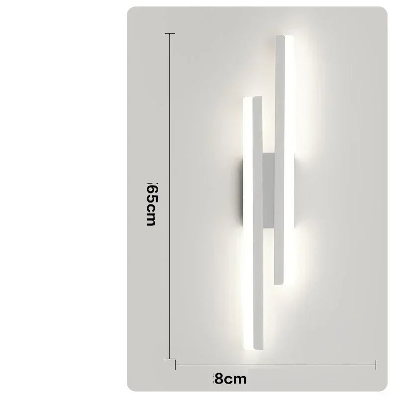 LED slaapkamer wandlamp wand acryl lampenkap binnenverlichting voor woonkamer gang lichtarmatuur 50 cm 16 W