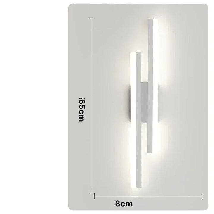 LED slaapkamer wandlamp wand acryl lampenkap binnenverlichting voor woonkamer gang lichtarmatuur 50 cm 16 W
