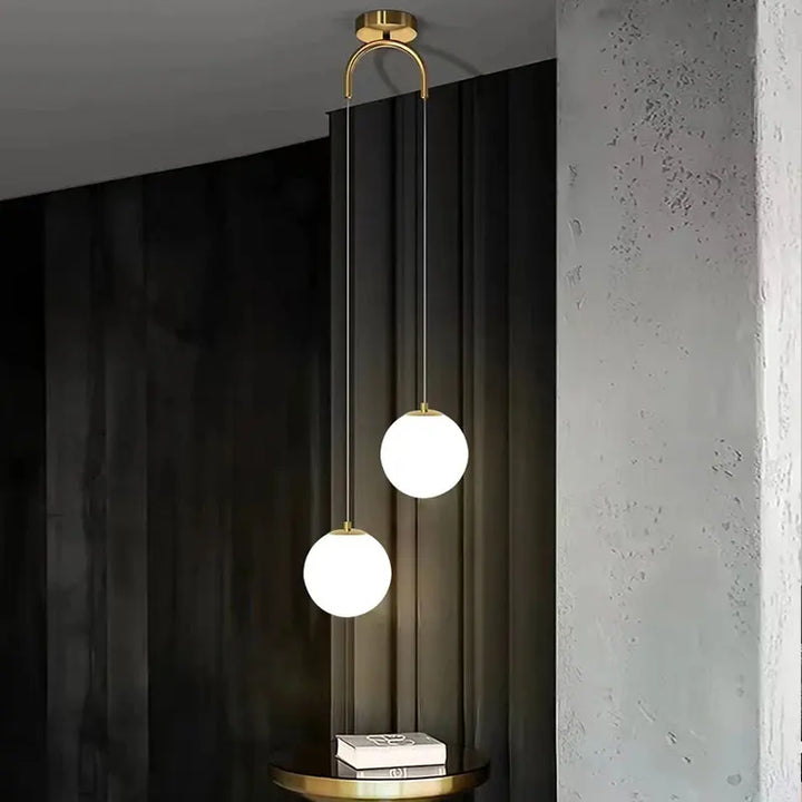 Moderne Glass LED Pendant Light – Nordic Style Hanglamp voor Woonkamer, Slaapkamer, Restaurant en Bar, 220V AC, Binnenverlichtingsarmatuur
