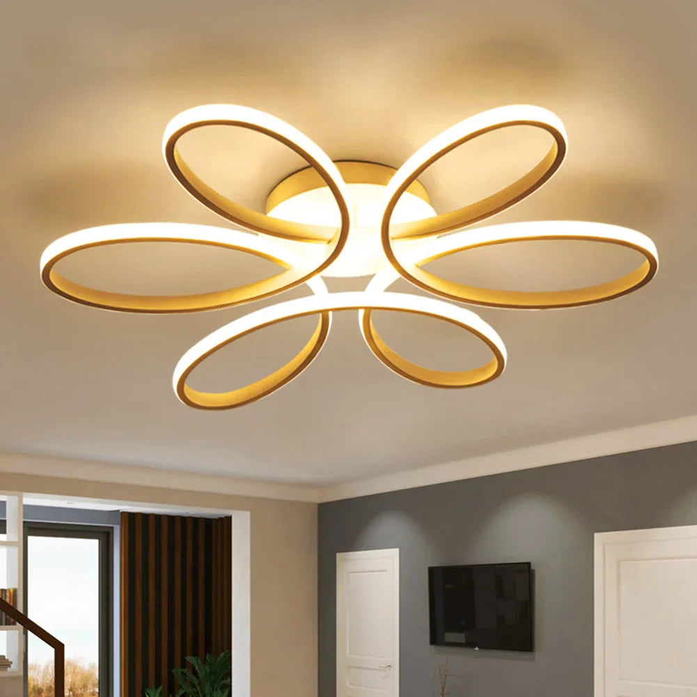 Moderne LED bloemen plafondlampen - Nordic thuisverlichting