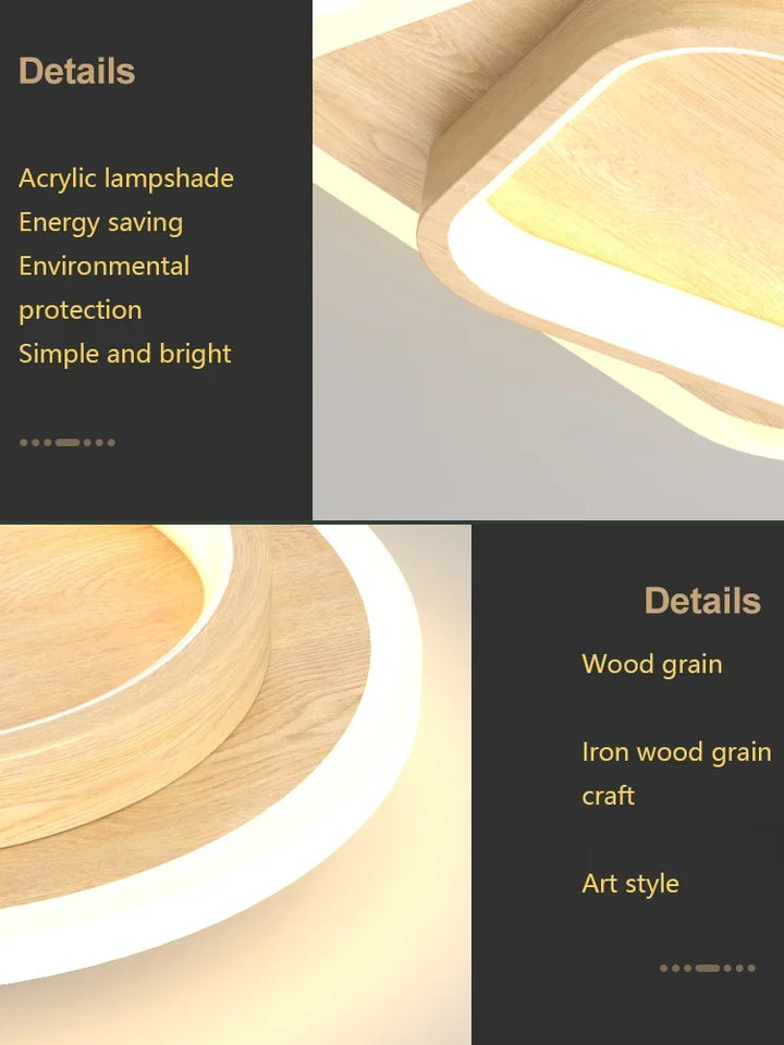 Moderne LED ceiling light - Square ceiling lamp for living room, staircase, hallway and more