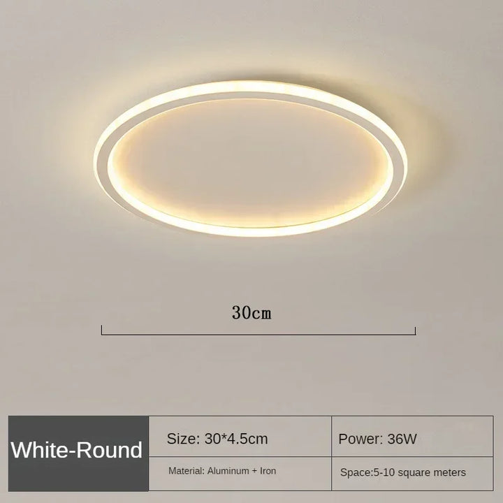 Moderne LED-ceiling light – Dimmable indoor lamp for bedroom, bathroom, kitchen and hallway