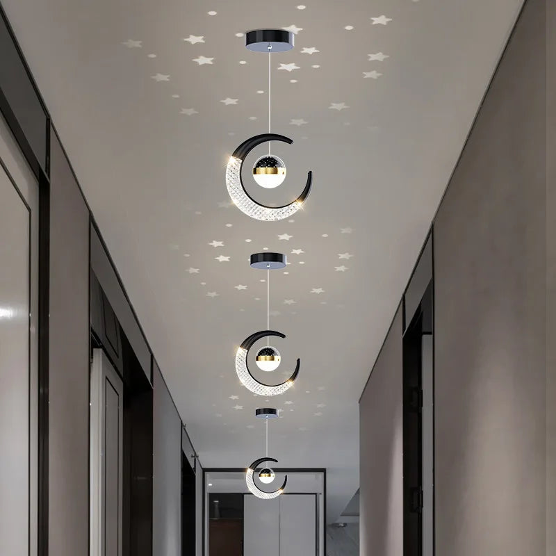 Woondecoratie gang plafondlamp - sterachtige sfeer LED hanglamp