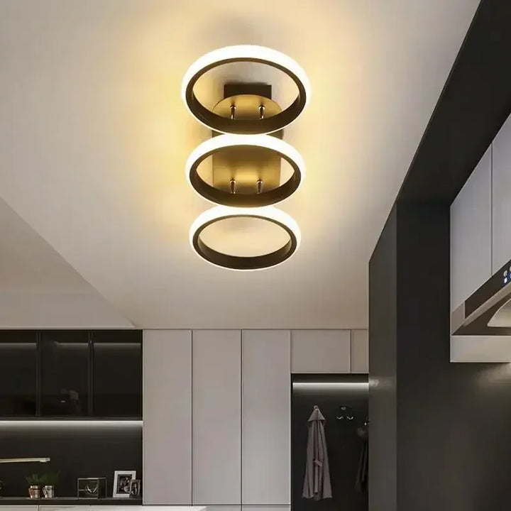 Moderne LED plafondlamp kroonluchter – Stijlvolle meerkopige ringlamp voor slaapkamer, woonkamer, gang, eetkamer en interieurs