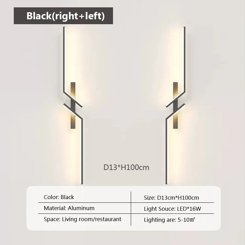 Moderne LED-Wandlamp - Minimalistisch ontwerp, op- en aflicht voor slaapkamer, woonkamer, TV-sofa en lobby - Dimbare wandmontageverlichting