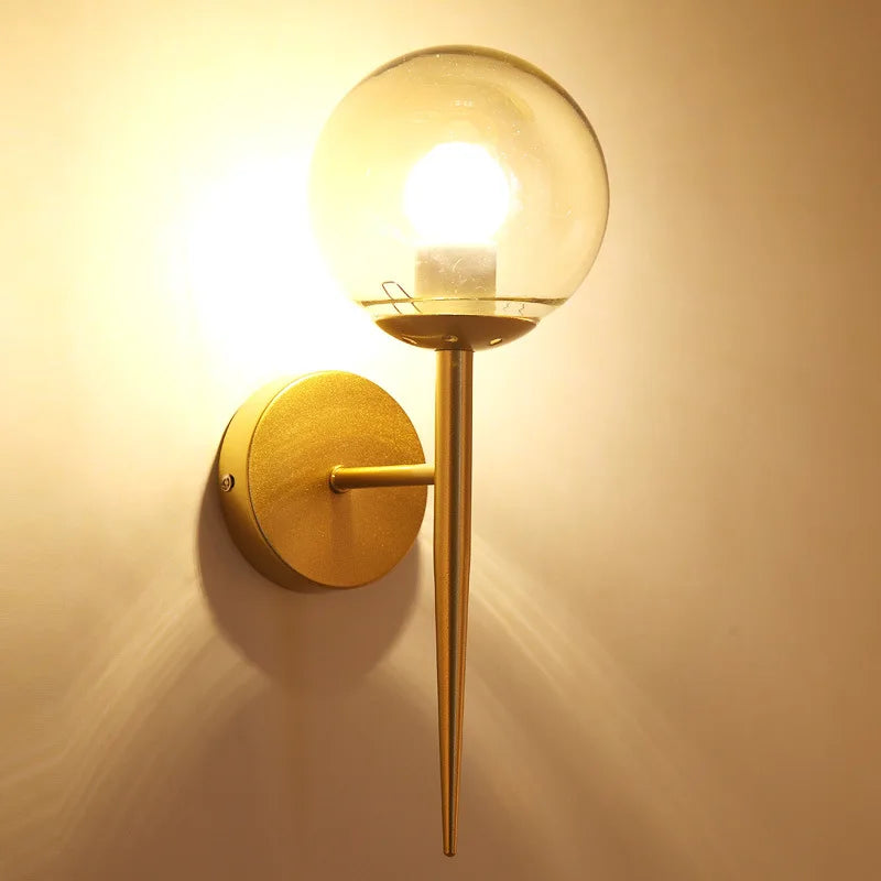 Moderne Minimalistische LED Wandlamp – Europese Stijl Glazen Wandlamp voor Woonkamer, Slaapkamer en Nachttafel