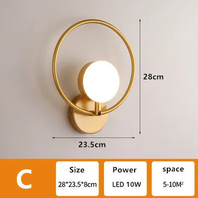 Lichte Luxe Moderne Wandlamp voor Woonkamer en Slaapkamer