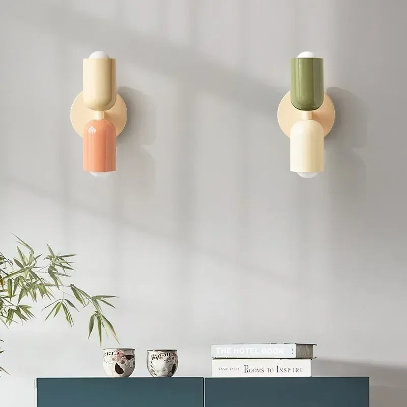 Nordic LED Wandlampen – Moderne Minimalistische Dubbele Wandlamp voor Woonkamer, Slaapkamer, Studie en Binnendecoratie