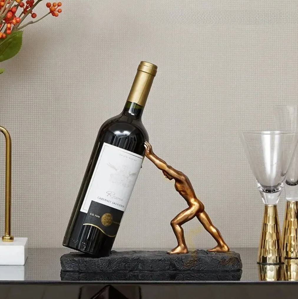 Wijnfleshouder - VinoLux - Premium Ontwerp - Luxueuze Blickfang