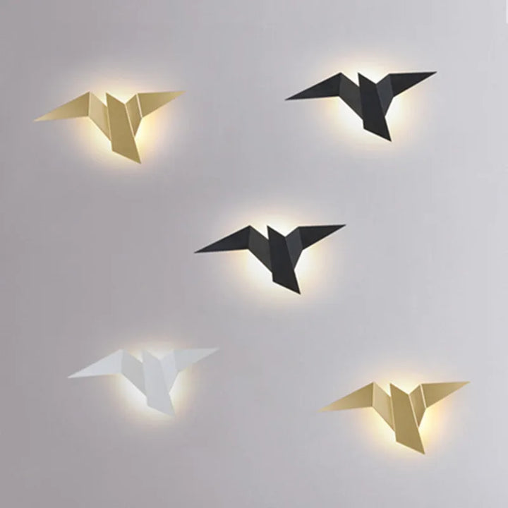 Nordic LED Vogel Wandlamp – moderne wandverlichting voor slaapkamer, woonkamer, trappen en nachtkastje – omhoog & omlaag verlichting, ijzeren kap, netvoeding