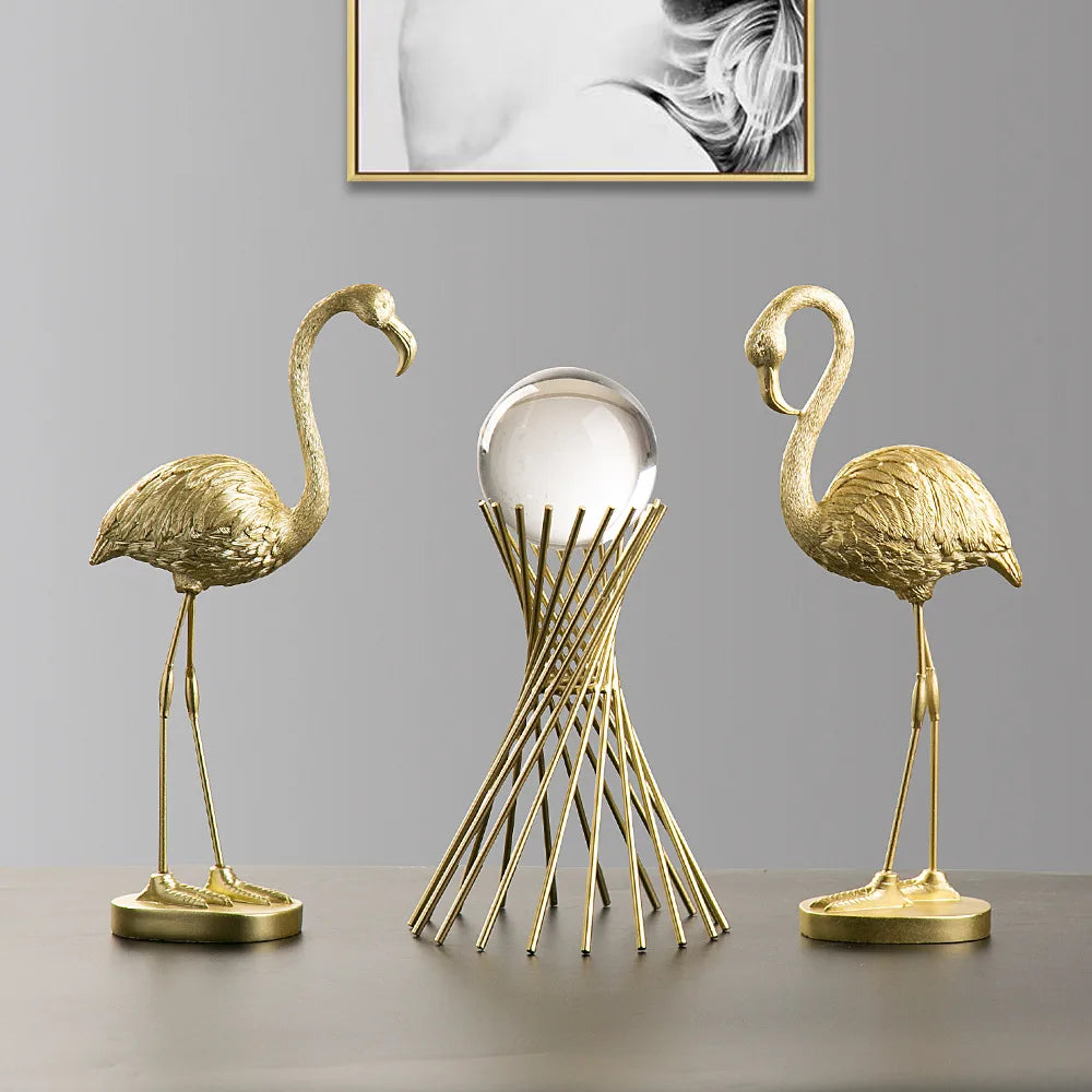 Noordse Flamingo Beeld Figur Standbeeld Sculptuur Woonkamer Kantoor Bruiloft Feest Ornamenten Huishouddecoratie Decoratieaccessoires