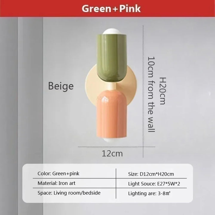 Nordic LED Wandlampen – Moderne Minimalistische Dubbele Wandlamp voor Woonkamer, Slaapkamer, Studie en Binnendecoratie