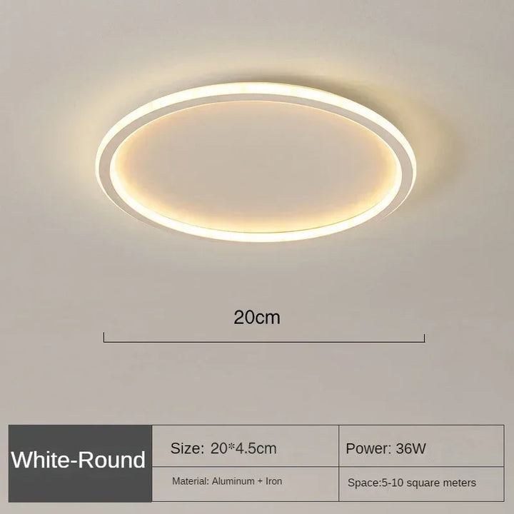 Moderne LED-ceiling light – Dimmable indoor lamp for bedroom, bathroom, kitchen and hallway