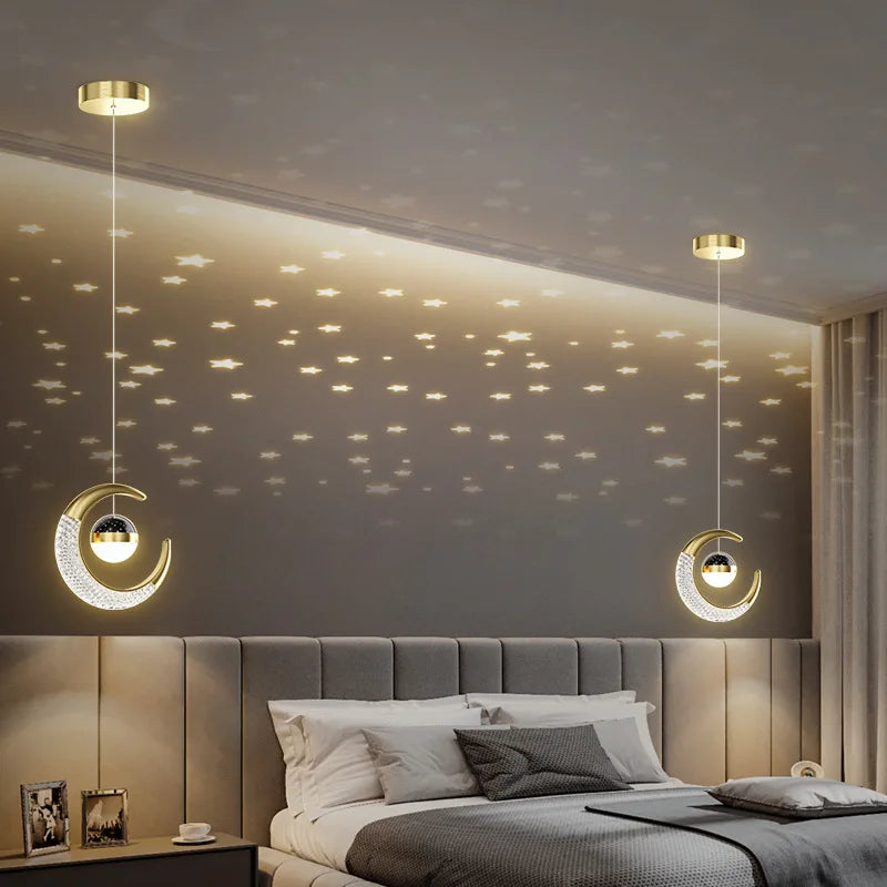 Woondecoratie gang plafondlamp - sterachtige sfeer LED hanglamp