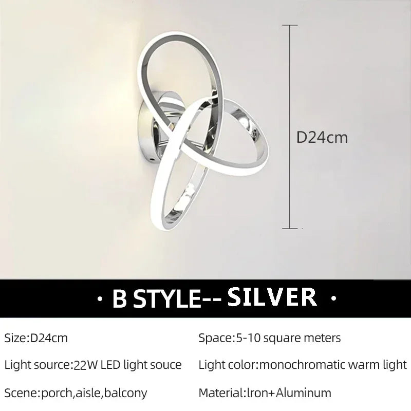 Moderne LED Wandleuchte – Kleeblatt Zwart & Witte Plafondlamp voor Slaapkamer, Woonkamer, Gang en Werkkamer met Afstandsbediening en Dimbare Opties