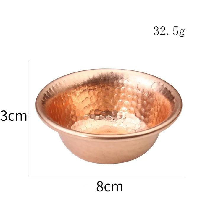 Nepalese pure koperen waterbereidingskom handgemaakt hamerpatroon heilig waterkom voor Boeddha Boeddhisme accessoires