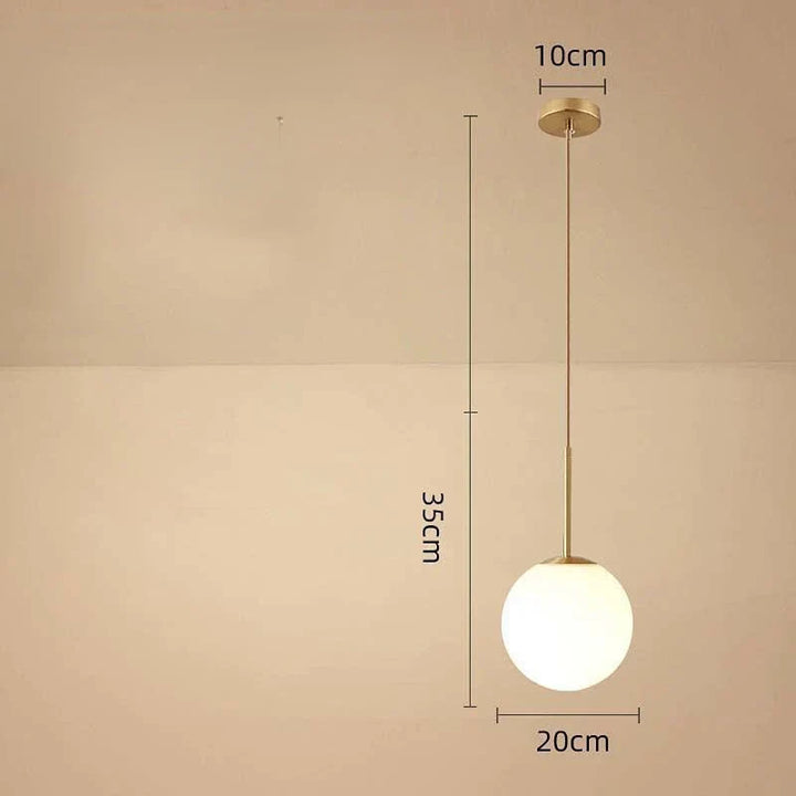 Moderne Glasballen Hanglamp – Decoratieve nordic lamp voor eetkamer, slaapkamer en bar