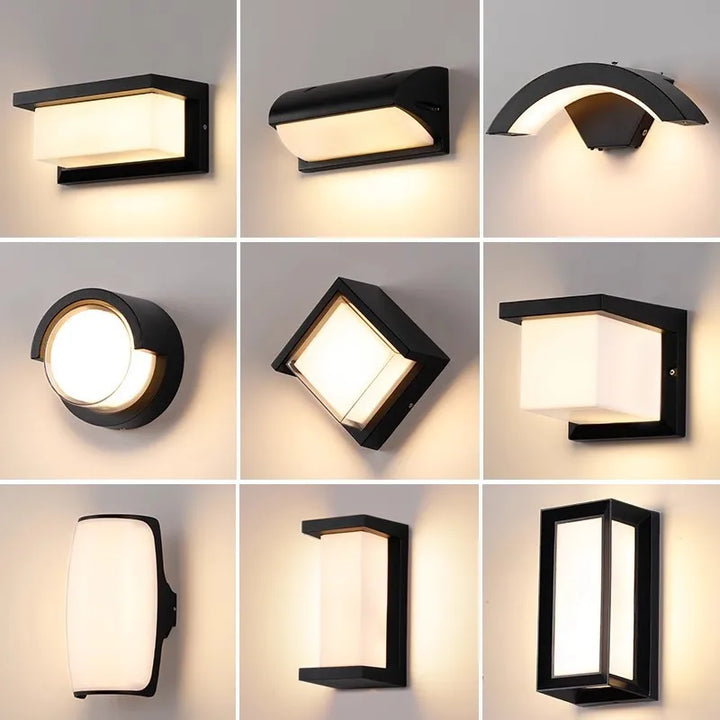 Moderne LED buitenwandlamp met bewegingssensor - Waterdichte veranda lamp, buitenverlichtingssysteem