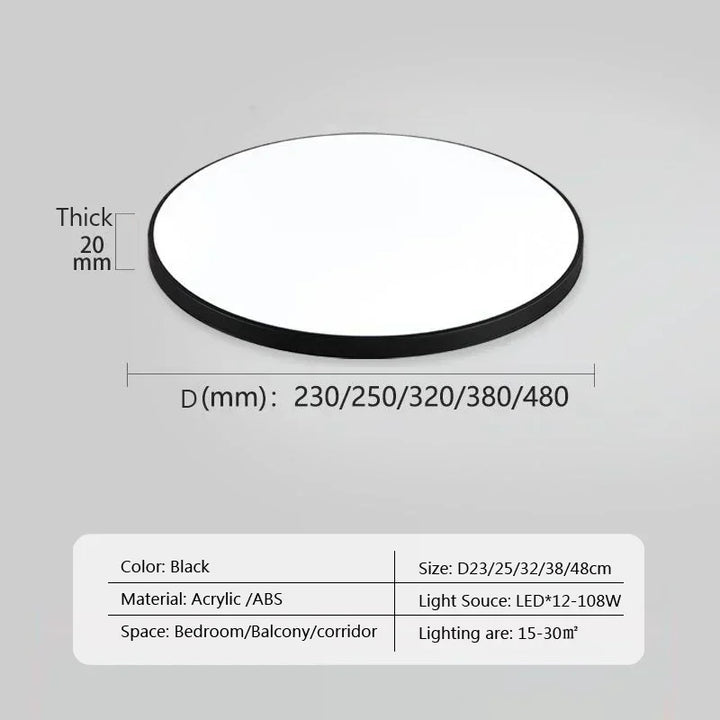 Moderne LED ronde plafondlampen - Plafondlampen voor woonkamer, slaapkamer, badkamer, eetkamer, keuken