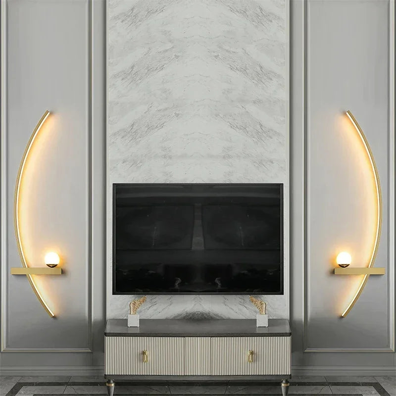 Moderne LED Wandlamp – Aluminium 53 cm lange Lichtbalk voor slaapkamer, woonkamer, gang en binnengebruik – Dimbaar met afstandsbediening