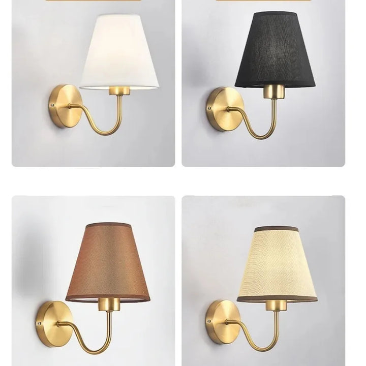 Moderne LED-Stof-Wandlamp - E27 Retro-Wandlampen voor Slaapkamer, Woonkamer, Hotel en Eetkamer