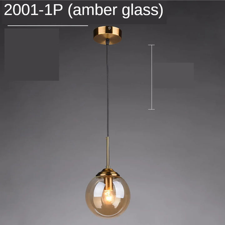 Moderne glas hanglampen voor slaapkamer nachttafel badkamer hanglamp plafondlampen hotel restaurant decoratie ring