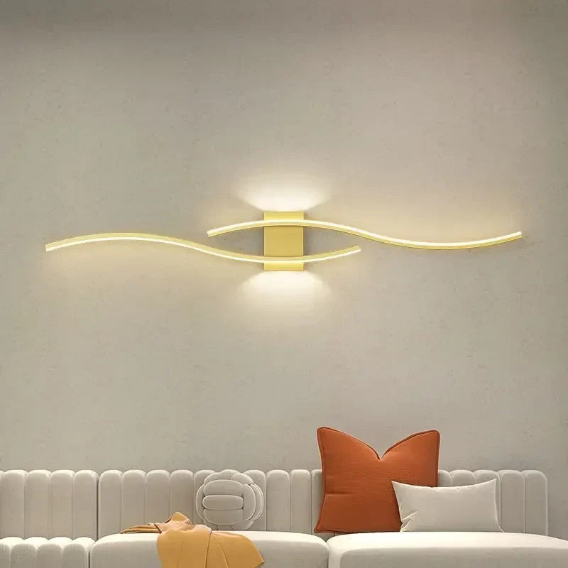 Moderne LED Wandlamp - Zwarte, witte en gouden wandlamp voor woonkamer, slaapkamer, nachtkastje en decoratieve verlichting