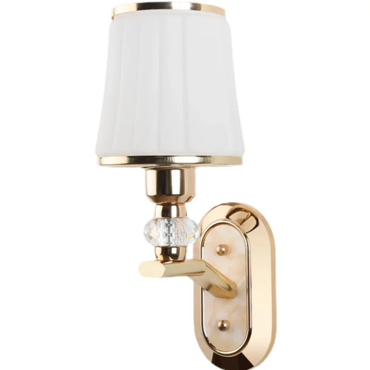 Moderne LED wandlamp met glazen lampenkap | Wandlampen