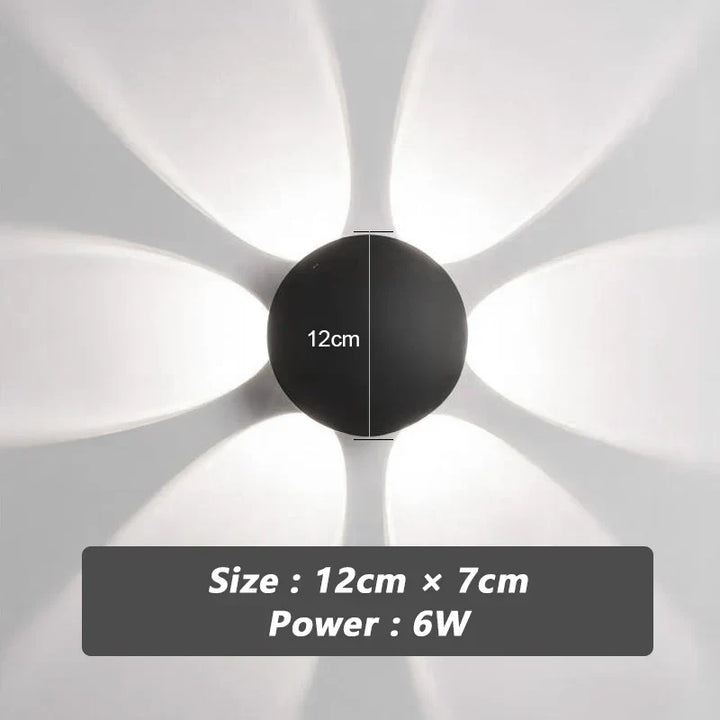 Zwarte Prism Ambient Minimal Wandlamp