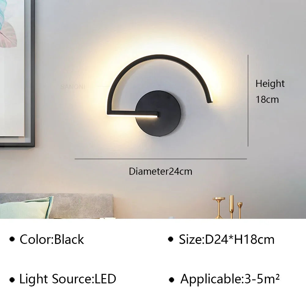 Moderne LED Wandlamp Nachtkastje Sconces - Interieur Verlichting Fixture voor Woonkamer, Slaapkamer, Hotel