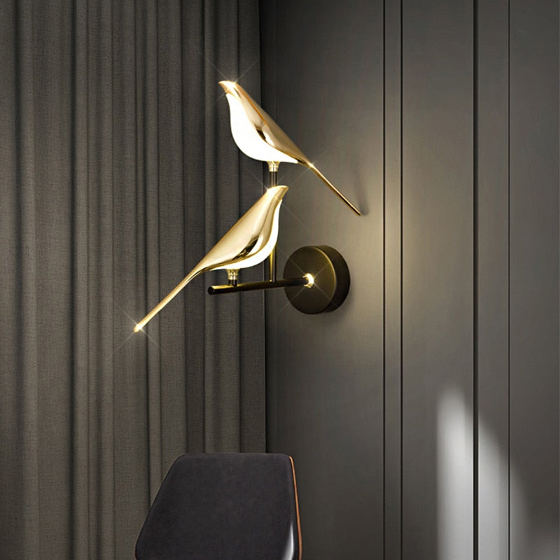 Moderne Nordic Wand Vogel Lamp