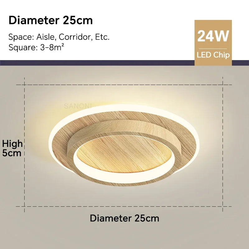 Moderne LED ceiling light - Square ceiling lamp for living room, staircase, hallway and more