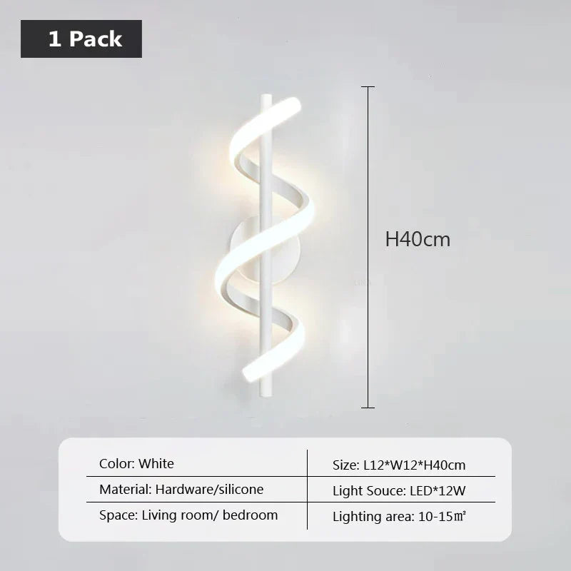 Moderne LED wandlamp - Strak Scandinavisch design voor slaapkamer, woonkamer en meer
