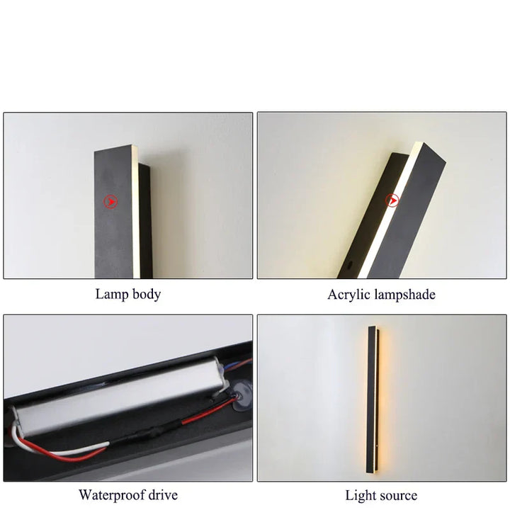 LED Lange Wandlamp Waterdicht IP65 Buiten